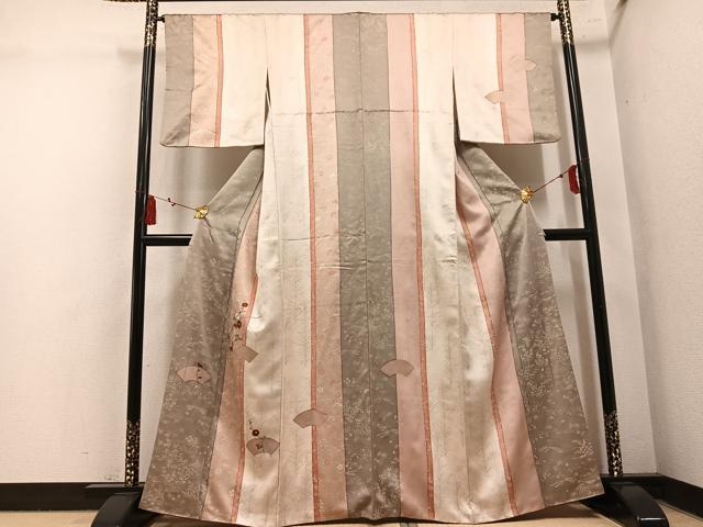 平和屋着物●訪問着 地紙花文 金彩 正絹 逸品 AABM8873ph