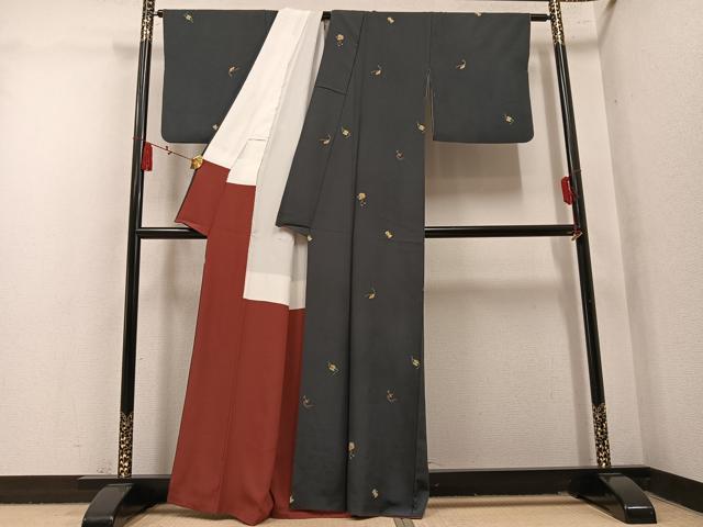 平和屋着物●上質な小紋 宝尽くし 正絹 逸品 AABM8876ph