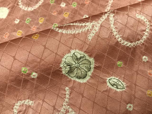 平和屋着物●上質な小紋 辻が花 絞り 正絹 逸品 AABM8880ph