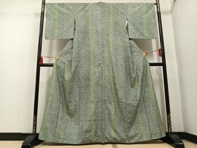 平和屋着物●本場大島紬 染大島 間道 正絹 逸品 AABM8907ph