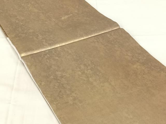 平和屋着物◎九寸開き名古屋帯 霞文 引箔 正絹 逸品 AABM9128dk