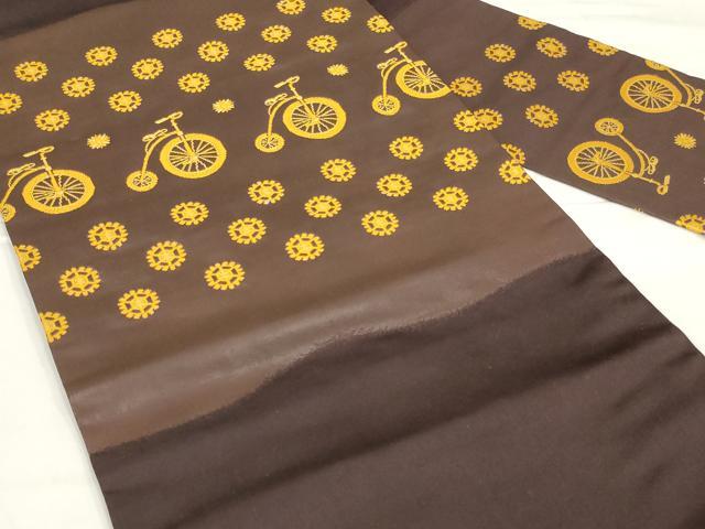 平和屋着物◎九寸名古屋帯 唐織 器物文 正絹 逸品 AABM9196ou
