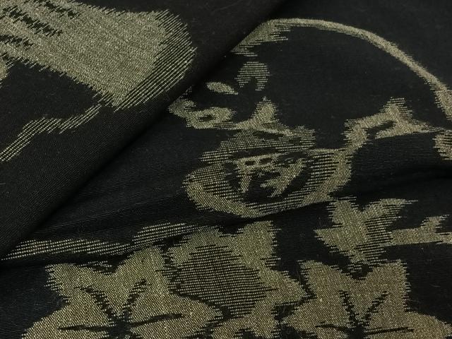平和屋着物●久留米絣 単衣 金太郎 綿 逸品 AABM9620jh