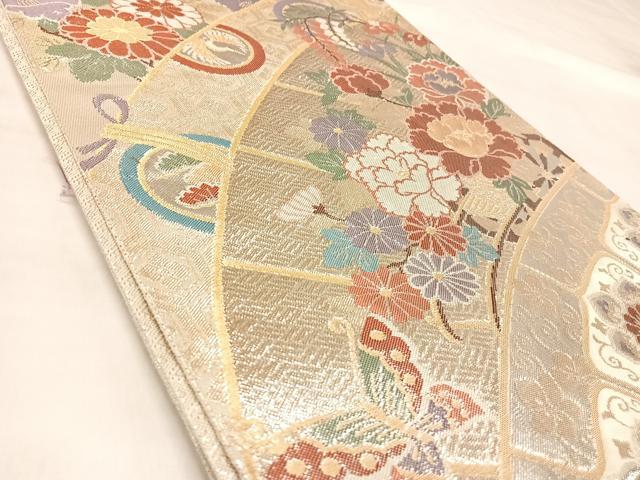 平和屋着物◎九百佐賀錦 六通柄袋帯 織匠宝文 金銀糸 正絹 逸品 AABM9820yx