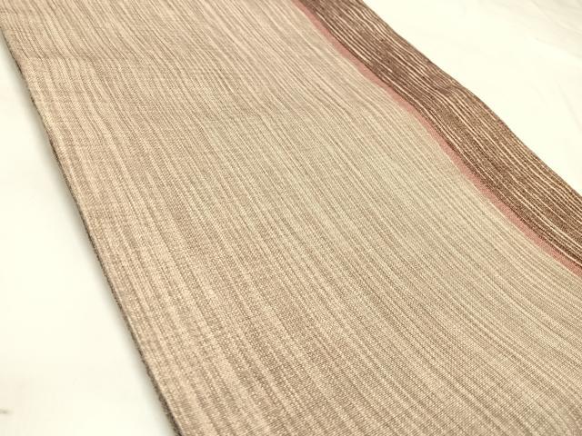 平和屋着物◎全通柄袋帯 間道 金糸 正絹 逸品 AABM9887yx