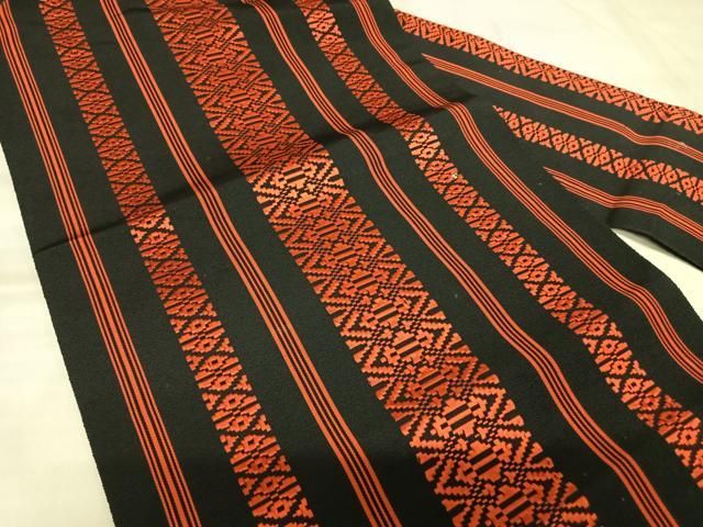 平和屋着物◎本場筑前博多織 九寸名古屋帯 献上 正絹 逸品 AABM9962yx
