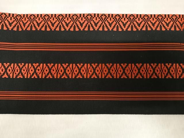 平和屋着物◎本場筑前博多織 九寸名古屋帯 献上 正絹 逸品 AABM9962yx