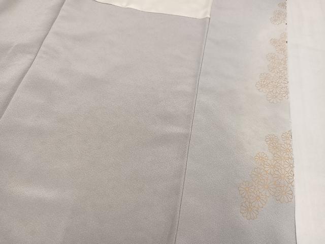 平和屋着物●豪華色留袖 総刺繍 枝花文 金糸 正絹 逸品 AABN0457ph