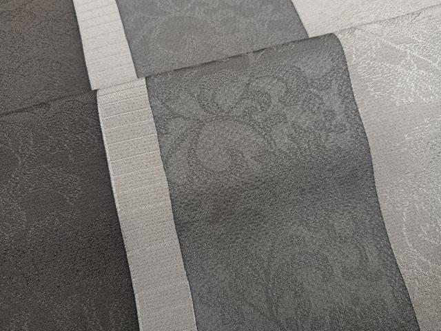 平和屋着物●上質な小紋 草花間道 正絹 逸品 AABN0459ph