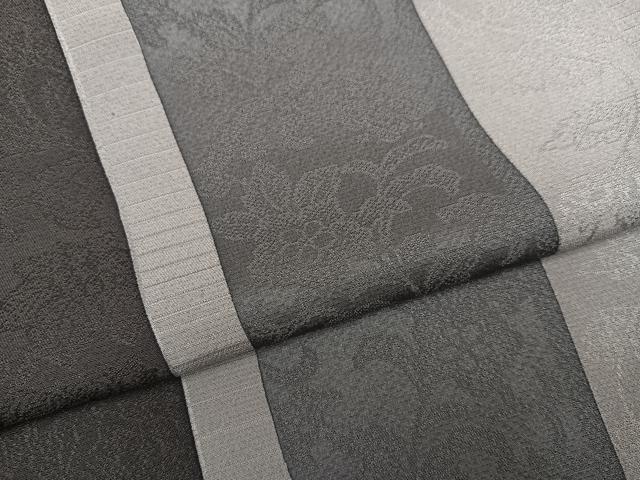 平和屋着物●上質な小紋 草花間道 正絹 逸品 AABN0459ph
