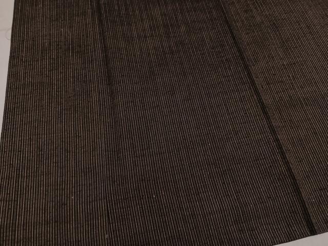 平和屋着物●男性 結城紬 草木染 玉紬 間道 結織苑 証紙付き 正絹 逸品 AABN0491ph