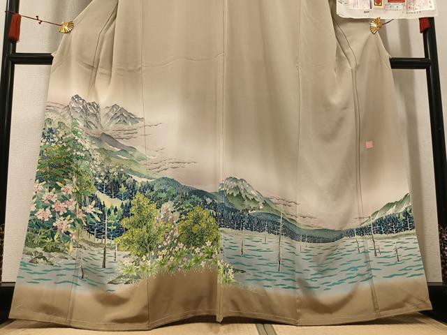 平和屋着物●本加賀友禅作家 西野進 色留袖 北アルプス 暈し染め 証紙付き 正絹 逸品 未使用 AABN0498ph