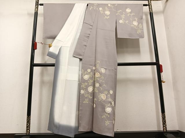 平和屋着物●訪問着 駒刺繍 更紗文 金彩 正絹 逸品 未使用 AABN0516ph