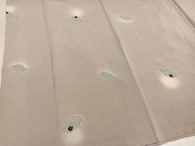 平和屋着物●上質な小紋 てんとう虫 ほたる暈し 金彩 鬼しぼ縮緬 正絹 逸品 AABN0532ph