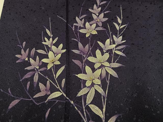 平和屋着物●訪問着 ろうけつ染 枝花文 正絹 逸品 AABN0558ph