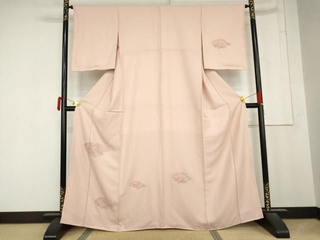 平和屋着物●中国三大刺繍 汕頭刺繍 スワトウ刺繍 総刺繍 訪問着 草花文 正絹 逸品 未使用 AABN0594cs