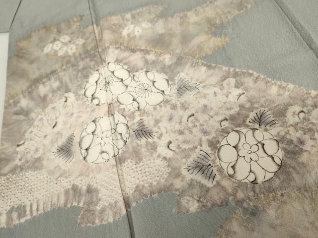 平和屋着物●訪問着 辻が花 絞り 正絹 逸品 AABN0597cs