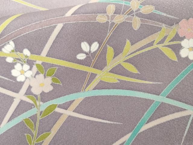 平和屋着物●訪問着 作家物 花篭文 暈し染め 正絹 逸品 AABN0600cs