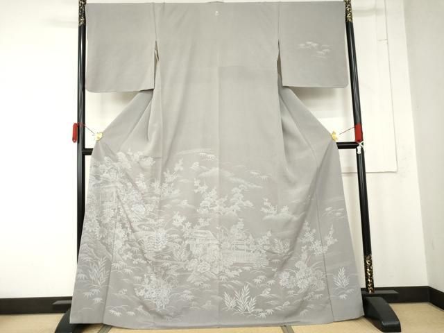 平和屋着物●訪問着 風景文 正絹 逸品 AABN0653cs