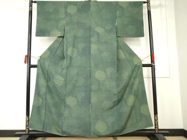 平和屋着物●江戸小紋 切嵌 正絹 逸品 AABN0680cs