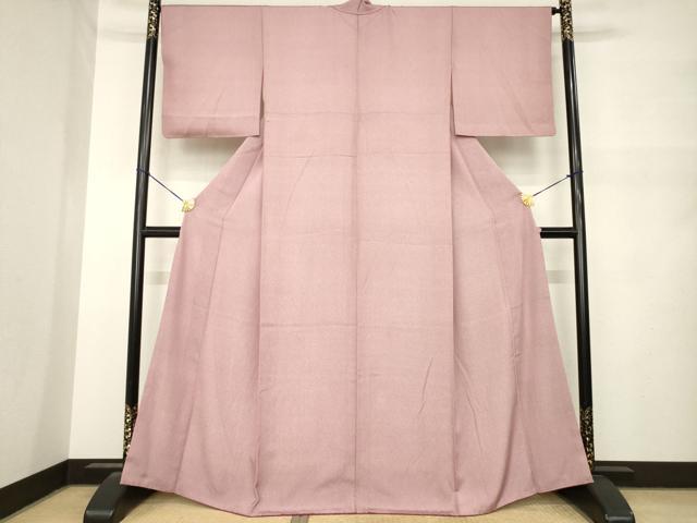平和屋着物●江戸小紋 縦分銅 正絹 逸品 AABN0723ck