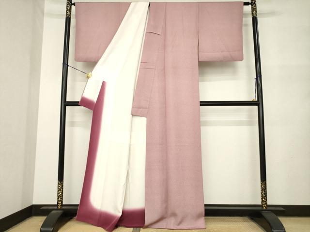平和屋着物●江戸小紋 縦分銅 正絹 逸品 AABN0723ck