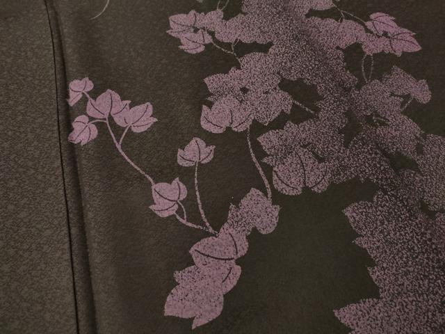 平和屋着物●訪問着 蔦草シルエット 正絹 逸品 AABN0733ck
