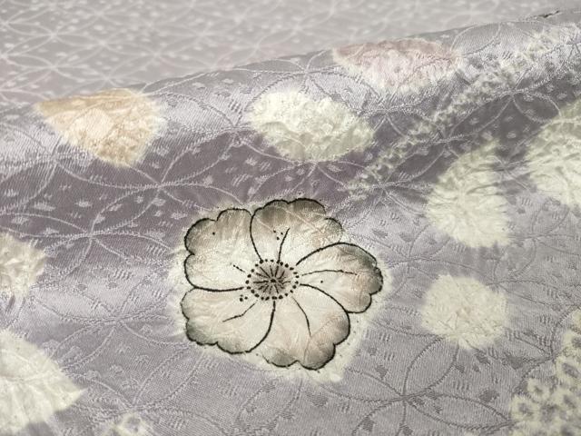 平和屋着物●訪問着 辻が花 絞り 舞花文 正絹 逸品 AABN0748ck