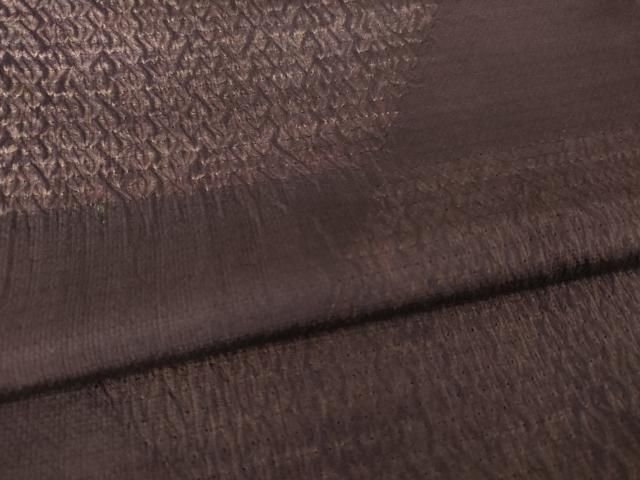 平和屋着物●上質な紬 絞り 市松文 正絹 逸品 AABN0763ck