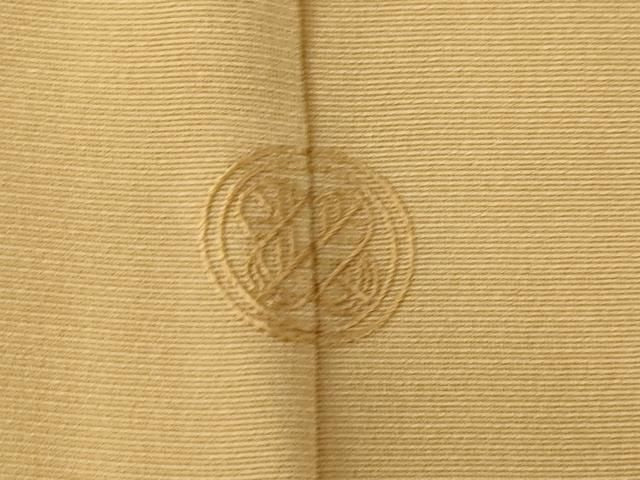 平和屋着物●訪問着 駒刺繍 矢羽根花文 正絹 逸品 AABN0787ck