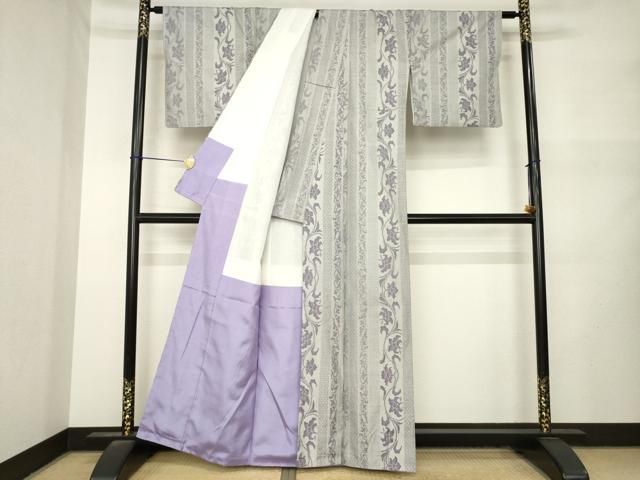 平和屋着物●本場大島紬 7マルキ 総絣 花間道 正絹 逸品 未使用 AABN0812ck