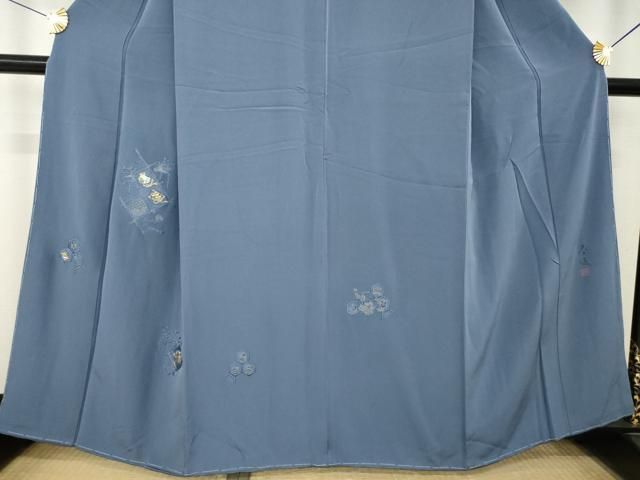 平和屋着物●螺鈿作家 甲斐泰造 色留袖 総刺繍 螺鈿 宝尽くし 正絹 逸品 AABN0828ck