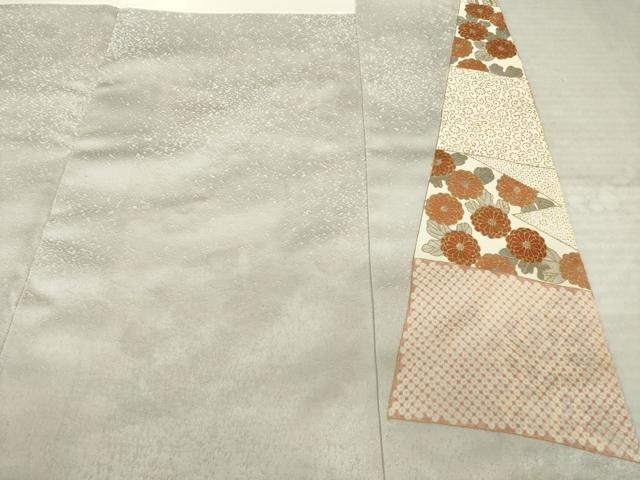平和屋着物●豪華色留袖 駒刺繍 草花文 正絹 逸品 AABN0834ck