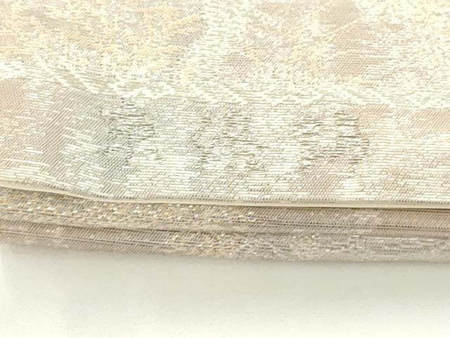 平和屋着物◎六通柄袋帯 京洛錦 風景文 二重引箔 正絹 逸品 AABN0886ps