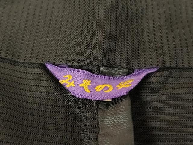 平和屋本店▼夏物 法衣 道服 直綴 絽 黒地 みそのや謹製 寺院 仏具 仏教 僧侶 神職 装束 AABN1132ja