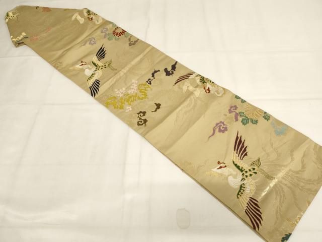 平和屋本店▼立帽子 金襴 鳳凰花文 法衣 寺院 仏具 仏教 僧侶 神職 装束 AABN1195ja