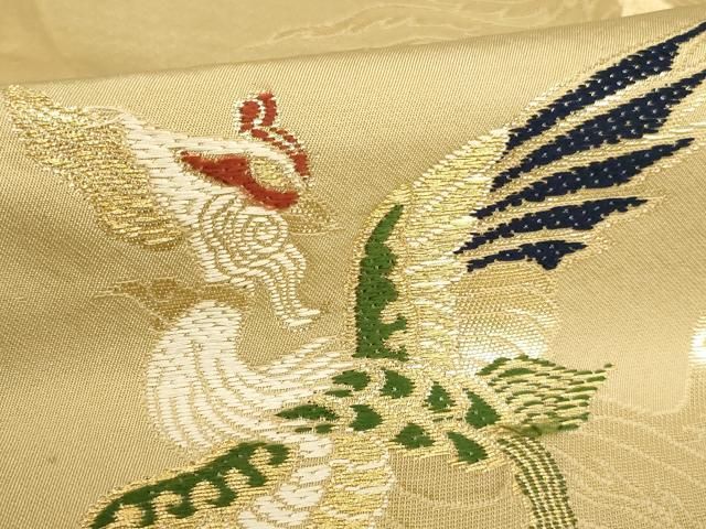 平和屋本店▼立帽子 金襴 鳳凰花文 法衣 寺院 仏具 仏教 僧侶 神職 装束 AABN1195ja