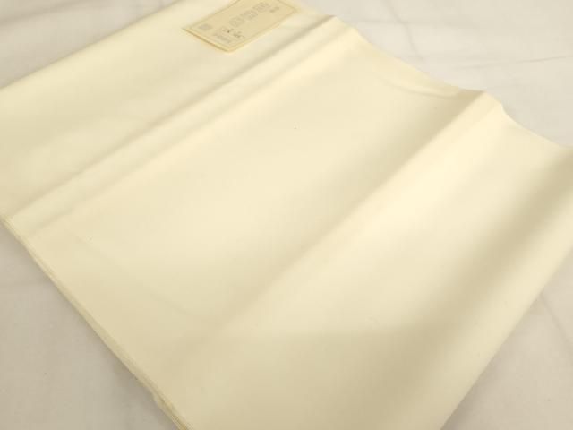 平和屋本店▼白生地 反物 着尺 象牙色地 箱付き 法衣 寺院 仏具 仏教 僧侶 神職 装束 未使用 AABN1213ja