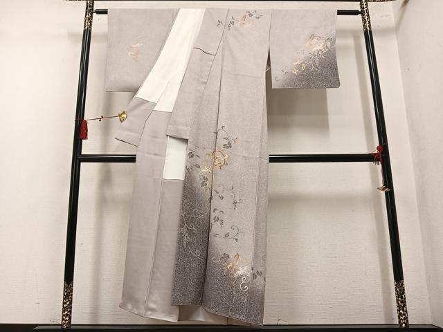 平和屋着物●訪問着 飛鳥葡萄唐草文 暈し染め 金彩 正絹 逸品 AABN1603ph