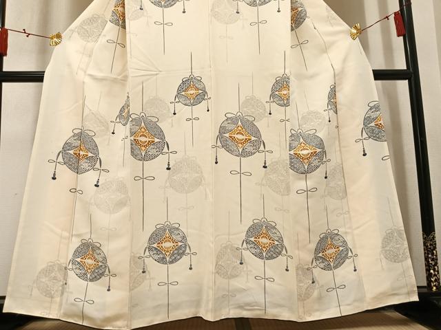 平和屋着物●訪問着 双蝶吉祥文 正絹 逸品 AABN1608ph