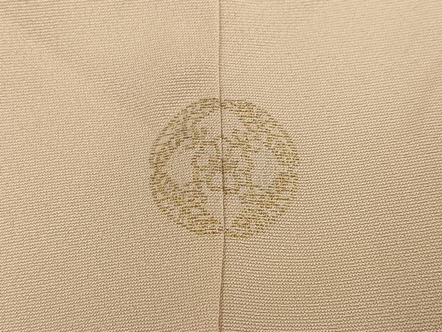 平和屋着物●銀座きしや 訪問着 駒刺繍 扇面花文 金彩 たとう紙付き 正絹 逸品 AABN1622ph