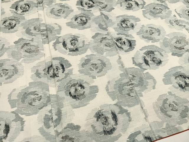 平和屋着物●上質な紬 花尽くし 正絹 逸品 AABN1627ph