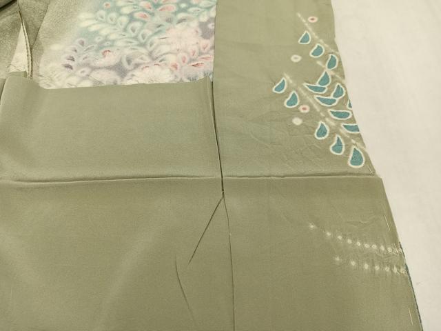 平和屋着物●訪問着 辻が花 絞り 暈し染め 仮絵羽 正絹 逸品 未使用 AABN1687ph