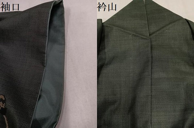 平和屋着物●本場大島紬 訪問着 9マルキ 花鳥文 三越扱い 正絹 逸品 AABN1693ph