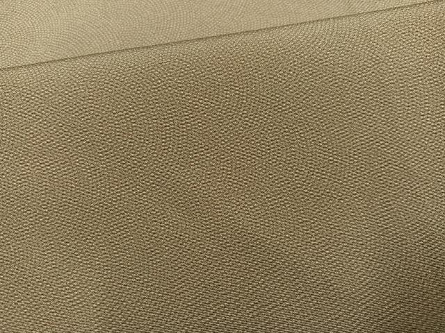 平和屋着物●江戸小紋 作家物 利翠作 茶染 利休好み 鮫小紋柄 玉露抹茶 反端付き 正絹 逸品 AABN1701ph