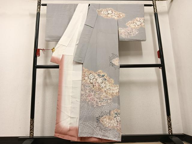 平和屋着物●十日町 名門 滝泰謹製 訪問着 辻が花 絞り 正絹 逸品 AABN1710ph