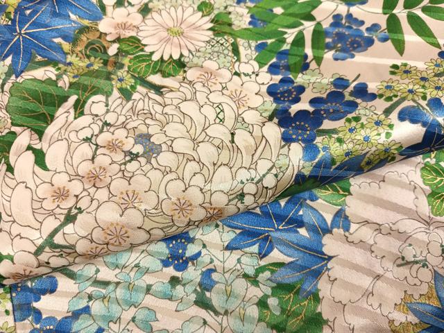 平和屋着物●豪華振袖 花車文 金彩 正絹 逸品 AABN1731ph