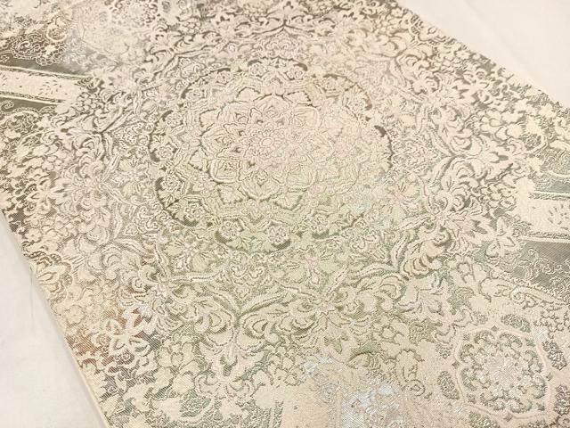 平和屋着物◎六通柄袋帯 正倉院花文 金銀糸 正絹 逸品 AABN1823bw