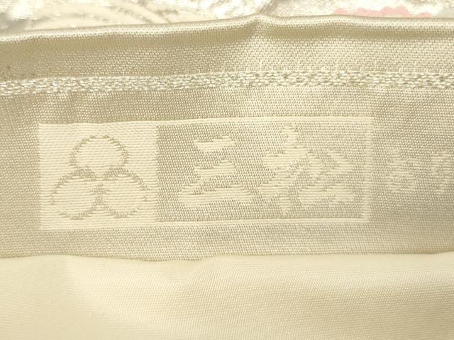 平和屋着物◎六通柄袋帯 唐織 色紙重ね花文 金銀糸 正絹 逸品 AABN2163ou