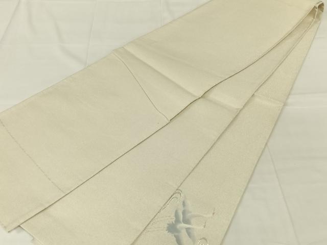 平和屋着物◎綴れ 太鼓柄袋帯 群れ鶴 金銀糸 正絹 逸品 AABN2215dk